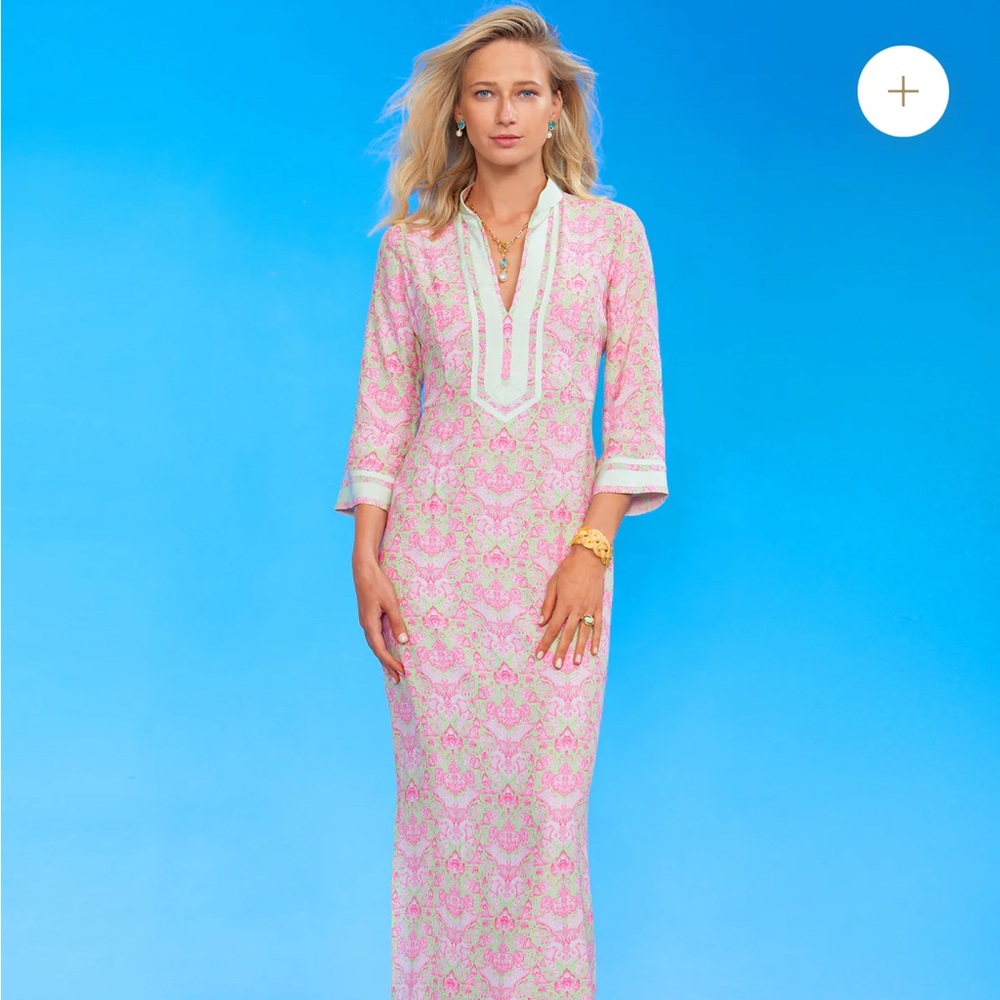 Elegant Pink Maxi Dress